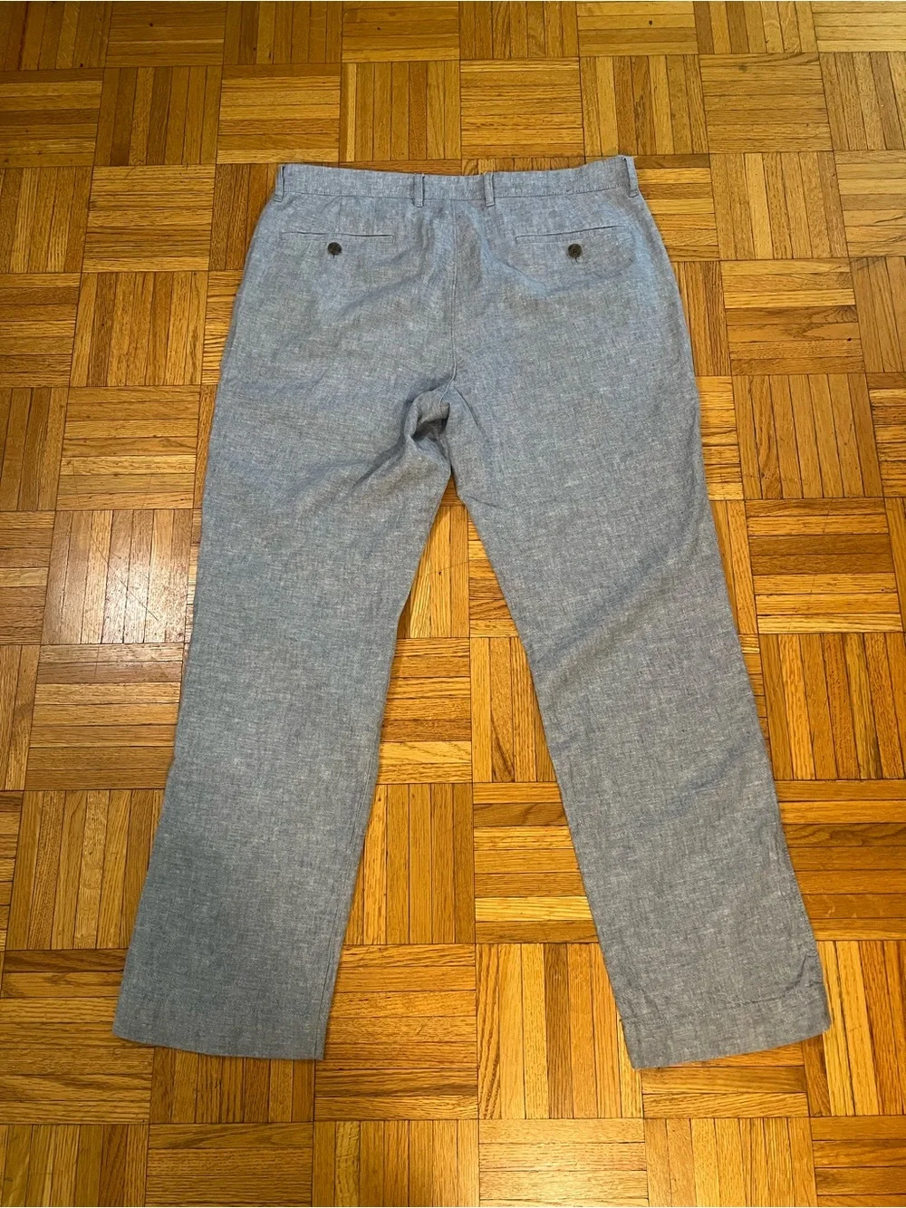 Wedding Guest wear J. Crew Men’s heathered Blue Chinos size 33x30